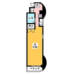 ダイコウビル ワンルームの間取図画像