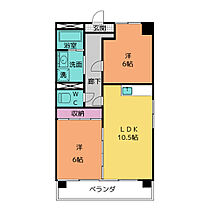 ファインコート  ｜ 愛知県名古屋市天白区元八事３丁目（賃貸マンション2LDK・1階・54.45㎡） その2