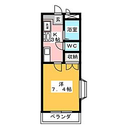 間取図画像 1K