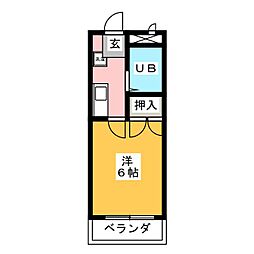 間取図画像 1K