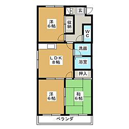 エスパース21 3LDKの間取図画像