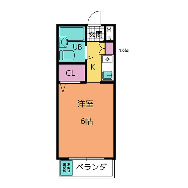 メゾン・ド・エクラ ｜愛知県名古屋市天白区中平１丁目(賃貸マンション1R・3階・17.01㎡)の写真 その2