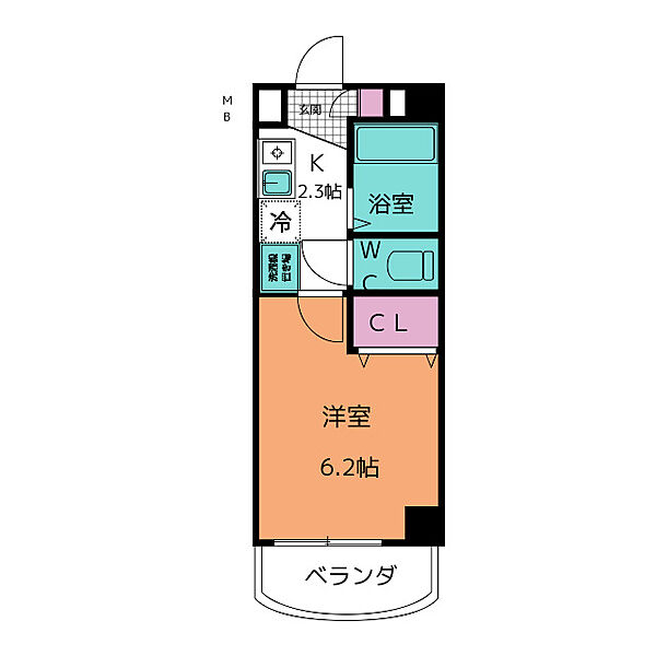 アパートメントハウスフォーナイン ｜愛知県名古屋市天白区原４丁目(賃貸マンション1K・4階・19.60㎡)の写真 その2