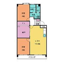 レジデンスカニエ  ｜ 愛知県日進市赤池２丁目（賃貸マンション2LDK・2階・52.00㎡） その2