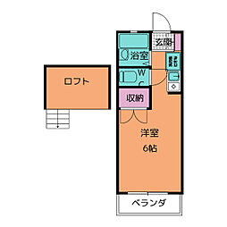 KAISERHOUS ワンルームの間取図画像
