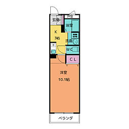 加納上原ビル 1Kの間取図画像