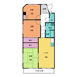 ファミール鈴木 3LDKの間取図画像