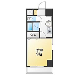 フローラ98 1Kの間取図画像