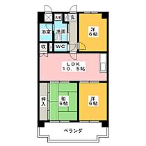 アイカピア植田  ｜ 愛知県名古屋市天白区植田東２丁目（賃貸マンション3LDK・3階・59.85㎡） その2