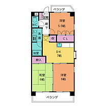 セントラルハイツ中平  ｜ 愛知県名古屋市天白区中平３丁目（賃貸マンション3DK・3階・56.10㎡） その2