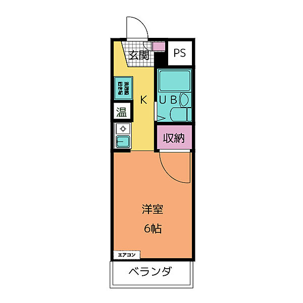 メゾンドジュネス原 ｜愛知県名古屋市天白区原２丁目(賃貸マンション1R・4階・18.56㎡)の写真 その2