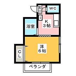 間取図画像 1K