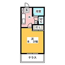 クレール植田  ｜ 愛知県名古屋市天白区元植田３丁目（賃貸アパート1K・1階・24.50㎡） その2