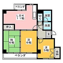 SPACE北屋敷  ｜ 愛知県名古屋市天白区元植田３丁目（賃貸マンション3LDK・2階・59.33㎡） その2