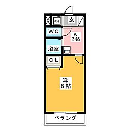 間取図画像 1K