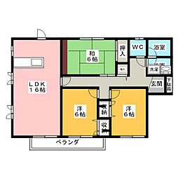 センチュリーGC1 3LDKの間取図画像