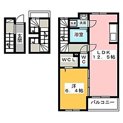 ベル・アロッジオ 1LDKの間取図画像