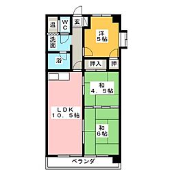 フレックスオーシャン 3LDKの間取図画像