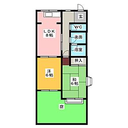 メゾン菊名 2LDKの間取図画像