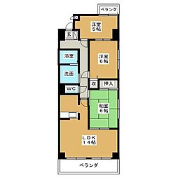 フレンドビル21 3LDKの間取図画像