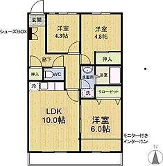 物件の間取り