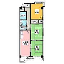 メゾンイトー  ｜ 愛知県一宮市神山１丁目（賃貸マンション3LDK・4階・63.08㎡） その2