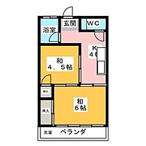 天野ビル  ｜ 愛知県一宮市新生３丁目（賃貸マンション2K・2階・33.05㎡） その2