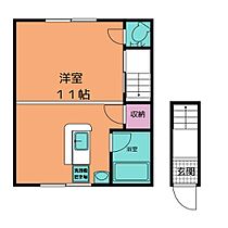 e-Town North West D ｜ 愛知県一宮市八町通２丁目18（賃貸アパート1R・2階・33.12㎡） その2