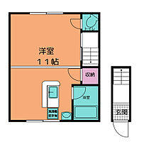 e-Town North West B ｜ 愛知県一宮市八町通２丁目18（賃貸アパート1R・2階・33.12㎡） その2