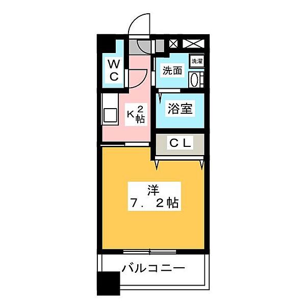 ＭＡＲＣＨＥ一宮 ｜愛知県一宮市本町２丁目(賃貸マンション1K・13階・24.67㎡)の写真 その2