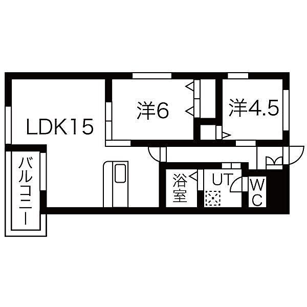 ダイアヒルズ住吉I ｜愛知県一宮市住吉２丁目(賃貸マンション2LDK・1階・58.94㎡)の写真 その2