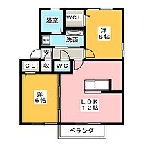 カピオン門間  ｜ 愛知県一宮市木曽川町門間字金屎（賃貸アパート2LDK・2階・55.44㎡） その2