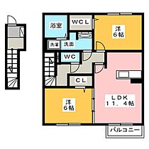 ハルトリーゲル・アネックス  ｜ 愛知県一宮市木曽川町里小牧字新茅場（賃貸アパート2LDK・2階・62.54㎡） その2