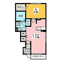 トワニー  ｜ 愛知県一宮市三条字大平（賃貸アパート1LDK・1階・44.55㎡） その2