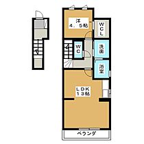 セジュール・ド・ヴァンズ　A棟  ｜ 愛知県一宮市別明町３丁目（賃貸アパート1LDK・2階・46.57㎡） その2