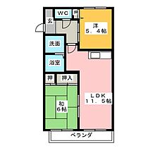 メゾン・ド・B2  ｜ 愛知県一宮市北方町北方字宝江新田（賃貸アパート2LDK・2階・50.30㎡） その2