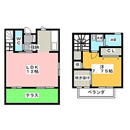 ＭＹステージ 　Ｂ棟 1階1LDKの間取り