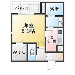 HebelVento 1Kの間取図画像
