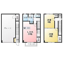 ハイツリヴ 2LDKの間取図画像