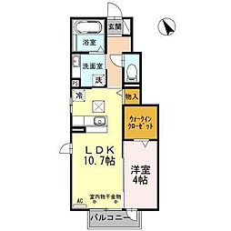 ソフィア大友 1LDKの間取図画像