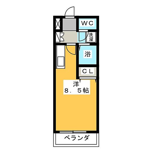 オレンジペコ ｜愛知県豊橋市牛川通１丁目(賃貸アパート1R・1階・23.30㎡)の写真 その2