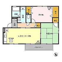 エクセルコート鷹丘 Ｂ  ｜ 愛知県豊橋市西小鷹野１丁目（賃貸アパート2LDK・1階・53.81㎡） その2