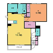 ラ・ルーチェ  ｜ 愛知県豊橋市井原町（賃貸アパート1LDK・1階・50.24㎡） その2