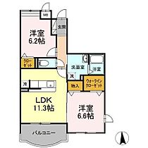 パークサイド・ウィル  ｜ 愛知県豊橋市飯村北２丁目（賃貸マンション2LDK・1階・58.14㎡） その2