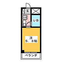 ハイツエーデルワイス  ｜ 愛知県豊橋市西小田原町（賃貸マンション1K・6階・20.00㎡） その2