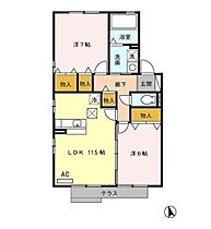 リビングタウン下地IIＣ  ｜ 愛知県豊橋市下地町字野箱（賃貸アパート2LDK・1階・59.58㎡） その2