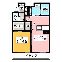 エクラージュ小畷  ｜ 愛知県豊橋市小畷町（賃貸アパート1LDK・2階・45.75㎡） その2