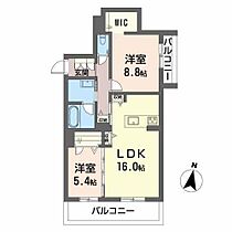 シャーメゾン星越 301 ｜ 愛知県豊橋市西小田原町26、27（賃貸マンション2LDK・3階・73.90㎡） その2