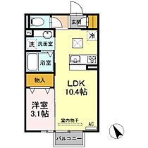 Solis A  ｜ 愛知県豊橋市飯村南４丁目（賃貸アパート1LDK・1階・33.62㎡） その2