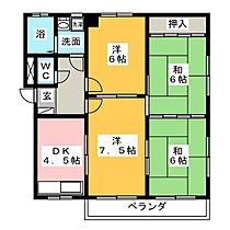 トヨタハイツ  ｜ 愛知県一宮市柳戸町１丁目（賃貸マンション4DK・1階・65.00㎡） その2